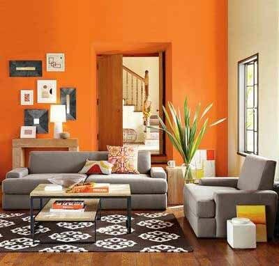 warna cat ruang tamu minimalis_orange