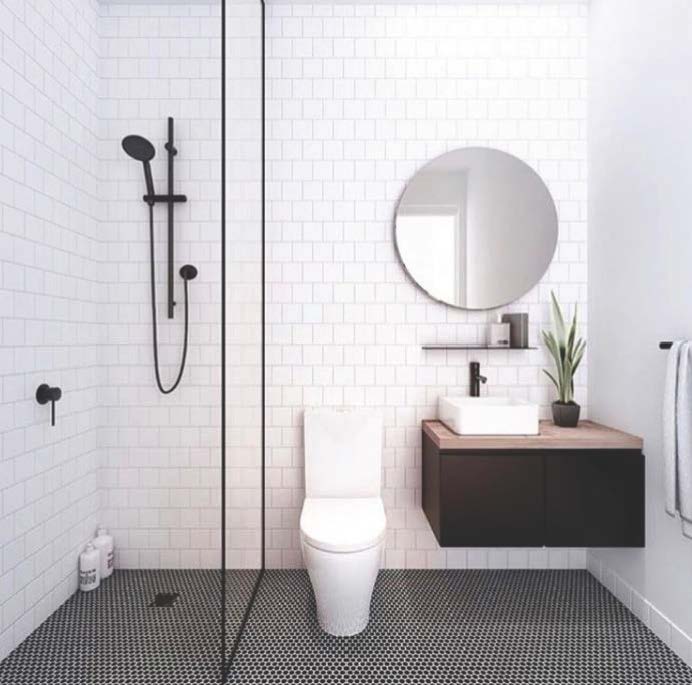 Desain kamar mandi kecil minimalis modern