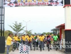 Meriahkan Hari Bhayangkara ke 76, Polres Rohul Gelar Senam Bersama dan Fun Bike