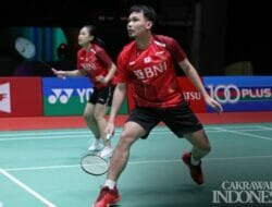 Pasangan Ganda Campuran Indonesia Rinov/Pitha Melaju ke 16 Besar Malaysia Masters 2022, Usai Kalahkan Ganda Denmark
