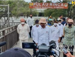 Resmikan Penataan Kawasan Pulau Rinca di TN Komodo, Presiden Jokowi Tekankan Kebersihan Kawasan