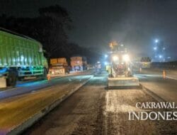 Pekerjaan Pemeliharaan Periodik dan Rekonstruksi Perkerasan di Ruas Tol Jakarta-Tangerang Terus Dilaksanakan, Pengguna Jalan Diimbau Atur Waktu Perjalanan