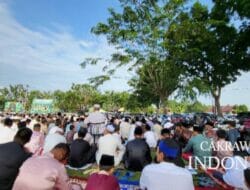 Warga Muhammadiyah di Bangkinang Kota Gelar Sholat Idul Adha di Lapangan Merdeka