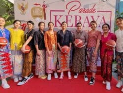 Dukung Kebaya Goes to Unesco, Timnas Bola Basket Putri Pakai Kebaya