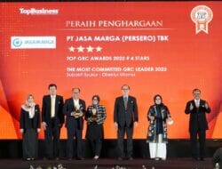 Raih Dua Penghargaan di Ajang TOP GRC Awards 2022, Bukti Komitmen Jasa Marga dalam Penerapan Good Corporate Governance
