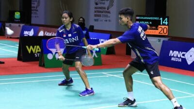 Jafar/Aisyah Tantang Adnan/Indah di Babak Perempatfinal Kapal Api Indonesia International Series 2022