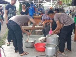 Polda Bali Dirikan Dapur Lapangan di Daerah Terdampak Bencana Banjir Bandang