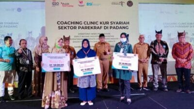 Kemenparekraf Gelar Coaching Clinic KUR Syariah Sektor Parekraf di Kota Padang Sumbar