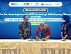 Jasa Marga dan Margautama Nusantara Tandatangani Sales Purchase Agreement untuk PT Jasamarga Jalan layang Cikampek