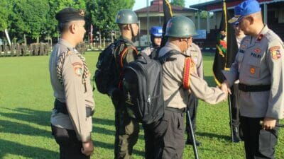 Kasetukpa Lemdiklat Polri Kukuhkan Perangkat Resimen Korps Siswa PAG Gelombang I Dan Diklat Polhut TA. 2022