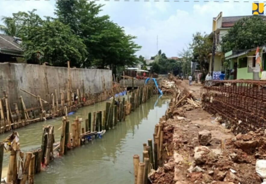 Rampung Tahun Depan, Kementerian PUPR Lakukan Konstruksi Penanganan Banjir di Ruas Tol Pondok Aren – Serpong