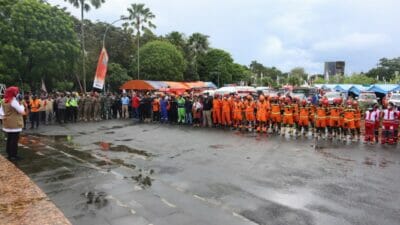 Peringatan Bulan PRB 2022, Simulasikan Penanganan Longsor