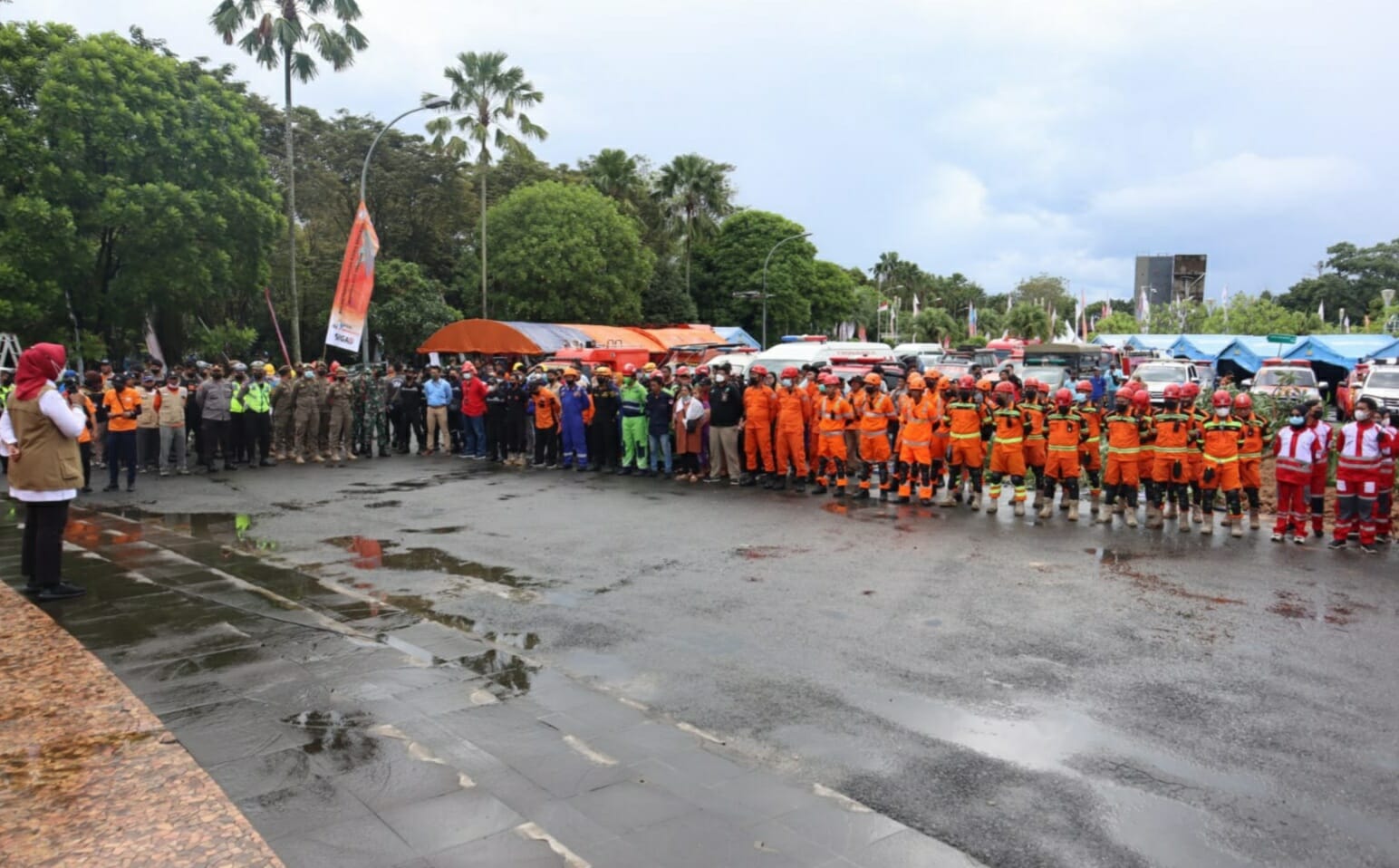 Peringatan Bulan PRB 2022, Simulasikan Penanganan Longsor