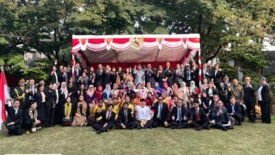 Resepsi Diplomatik KBRI Tokyo: Dubes Heri Akhmadi Pastikan Indonesia Siap Jadi Lokomotif Kolaborasi di Kawasan Wujudkan Keamanan dan Kemakmuran