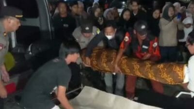 Polsek Dawuan Bantu Prosesi Pemakaman Korban Gempa Cianjur Asal Majalengka