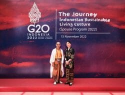 Ibu Negara Iriana Joko Widodo dan Wamenparekraf Kenakan Busana Nusantara pada Spouse Program