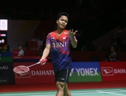 Laju Ginting Dihentikan Wakil China di Turnamen Bulutangkis Daihatsu Indonesia Masters 2023