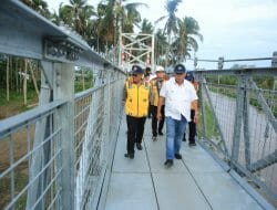 Resmikan Jembatan Gantung di Bitung, Menteri Basuki: Kontraktor Lokal, 100 Persen TKDN