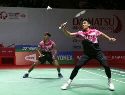 Ganda Bagas/Fikri Tantang Juara Dunia 2021 di Perempatfinal Turnamen Bulutangkis Daihatsu Indonesia Masters 2023