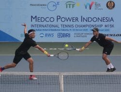 Anthony Optimistis Lewati Laga Perdana Kejuaraan Medco Power Indonesia International Tennis Championship 2023