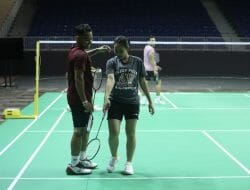 Indonesia Mulai Cicipi Latihan Perdana di Dubai Exhibition Centre Jelang Badminton Asia Mixed Team Championships 2023