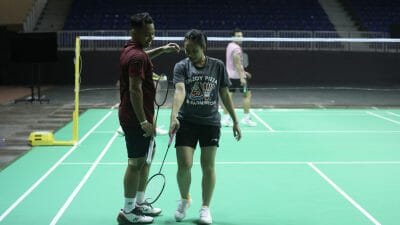 Indonesia Mulai Cicipi Latihan Perdana di Dubai Exhibition Centre Jelang Badminton Asia Mixed Team Championships 2023