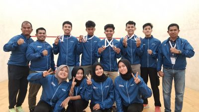 Riau Raih 2 Perunggu di Kejuaraan Nasional Squash Babak Kualifikasi PON XXI 2024