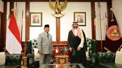 Prabowo Terima Kunjungan Menhan Arab Saudi, Perkuat Kerja Sama Industri Pertahanan