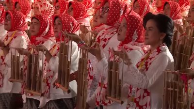 PLN Sukses Pasok Listrik Tanpa Kedip di Momen Pemecahan Guinness World Records Pergelaran Angklung di GBK