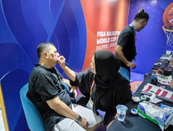 Stand Face Painting Ramaikan FIBA World Cup 2023, Diserbu Fans Latvia pada Hari Pertama