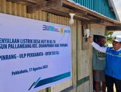 PLN Listriki Tiga Desa Terpencil di Sulsel, 165 Keluarga Kini Nikmati Listrik 24 Jam