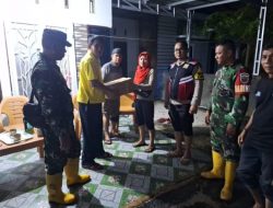 Tiga Pilar Kelurahan Pematangkapau Turlap dan Serahkan Sembako Warga Terdampak Banjir