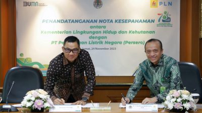 PLN – KLHK Teken MOU Kolaborasi Tingkatkan Penggunaan Energi Terbarukan