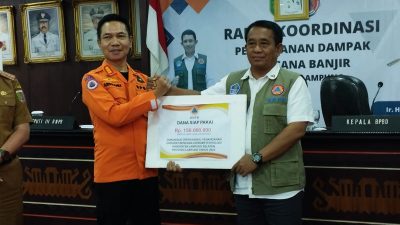 BNPB Berikan Bantuan Penanganan Banjir Lampung