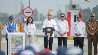 Perkuat Konektivitas Sumatera Utara, Presiden Jokowi Resmikan Jalan Tol Tebing Tinggi – Indrapura dan Tol Indrapura – Lima Puluh