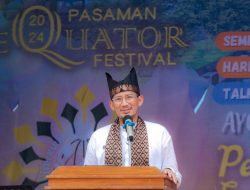 Menparekraf: Pasaman Equator Festival Perkuat Daya Tarik Wisata di Kabupaten Pasaman