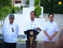 Menteri Basuki Dampingi Presiden Jokowi Resmikan Bendung dan Jaringan Irigasi Gumbasa, Pulihkan Pasokan Air untuk Sentra Pangan di Sigi