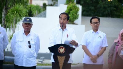 Menteri Basuki Dampingi Presiden Jokowi Resmikan Bendung dan Jaringan Irigasi Gumbasa, Pulihkan Pasokan Air untuk Sentra Pangan di Sigi