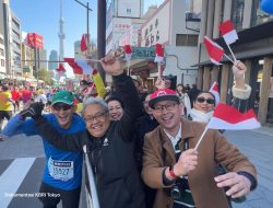 Saksikan Langsung Tokyo Marathon 2024,  Dubes Heri Akhmadi Semangati Para Pelari Indonesia