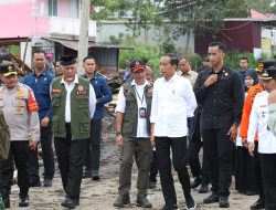 Kepala BNPB Dampingi Presiden Jokowi Tinjau Lokasi Terdampak Galodo