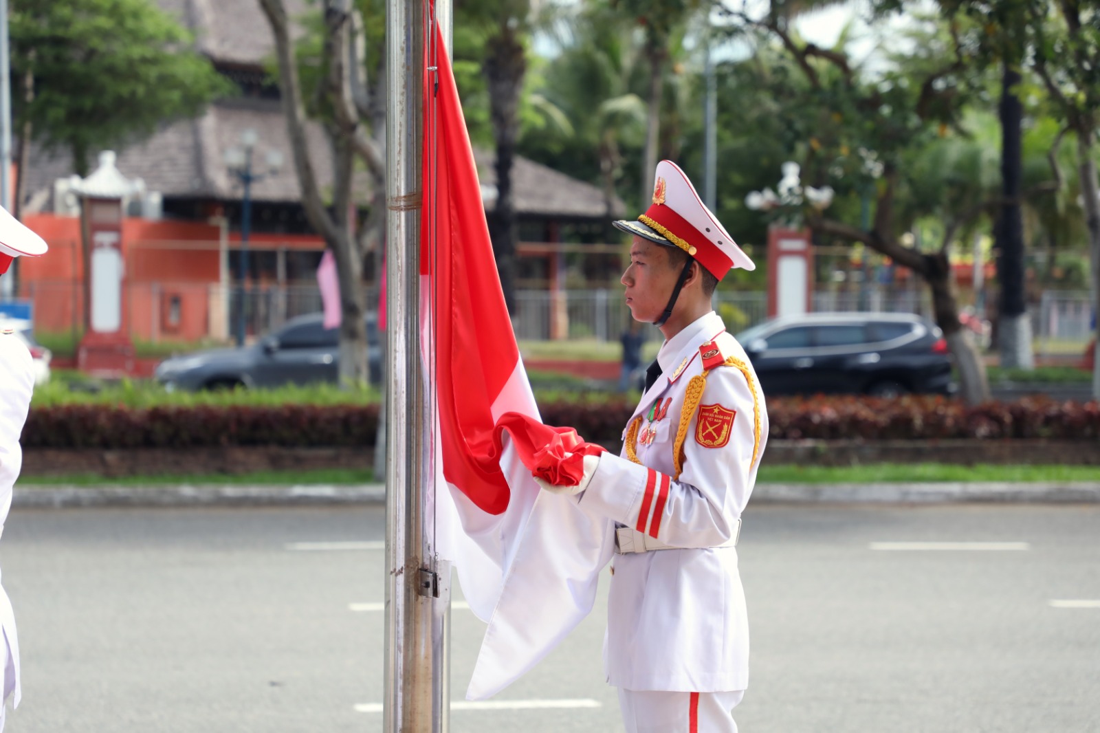 Flag-Raising Ceremony 13th ASEAN Schools Games Da Nang 2024