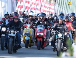 Datang dengan Kendaraan Roda Dua, Presiden Resmikan Jembatan Pulau Balang untuk Dukung Konektivitas IKN