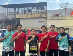 Tunggal Putri dan Ganda Putra Cabor Bulu Tangkis Kampar Lolos Final di POPDA Riau XVI di Pekanbaru