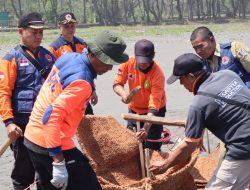 BPBD Kabupaten Cilacap Siapkan Tanggul Bronjong Sabut Kelapa Antisipasi Abrasi