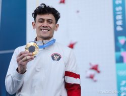 Veddriq Leonardo Sumbangkan Medali Emas Pertama Tim Indonesia di Olimpiade Paris 2024