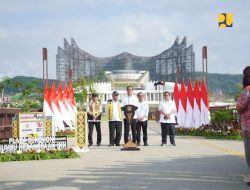 Lengkapi Lansekap IKN, Plaza Seremoni Sumbu Kebangsaan Diresmikan Presiden Jokowi