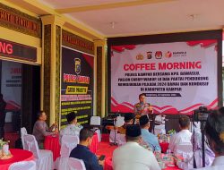 Wujudkan Pilkada Damai dan Kondusif, Polres Kampar Gelar Coffee Morning Bersama Balon Bupati dan Wabup