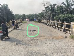 Camat Tapung Hulu Sudah Terima Laporan Terkait Jembatan Berlobang Talang Danto dan Danau Lancang