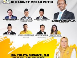 Calon Wako Pekanbaru Ida Yulita Susanti Ucapkan Selamat 8 Kader Golkar Jadi Menteri Kabinet Merah Putih