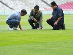 Jelang Lawan Jepang dan Arab Saudi, Erick Thohir: Kondisi Rumput SUGBK Terbaik yang Pernah Dirasakan